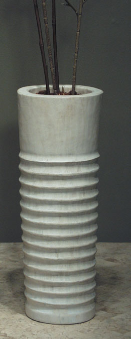 101-10320-18 - 18 In. Istanbul Vase, White Wash