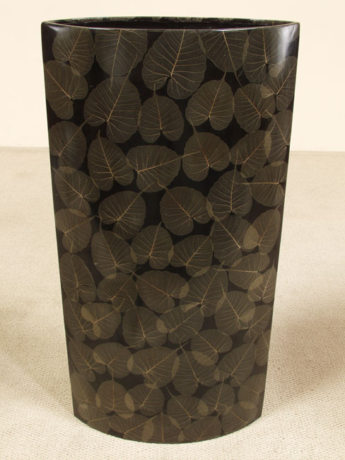 140-7510 - Oceans Avalon Jar, Large, Passion Fruit Leaves Finish