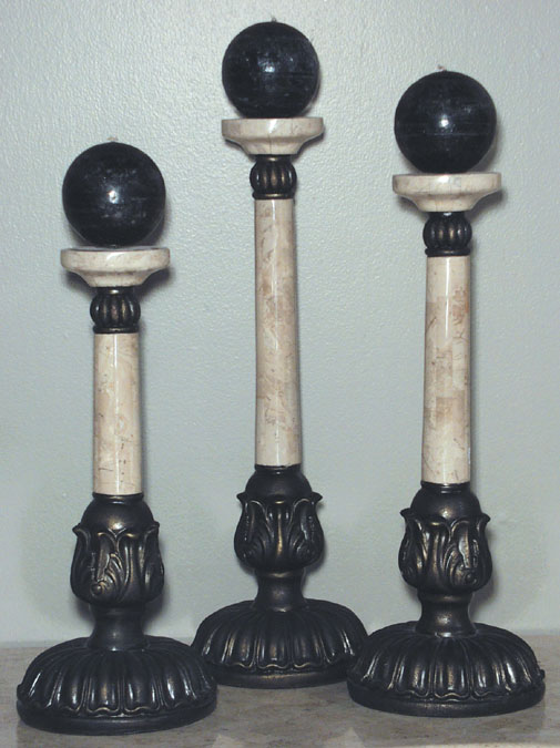 16-0421 - Medium. Cassandra Candleholder, Cantor Stone