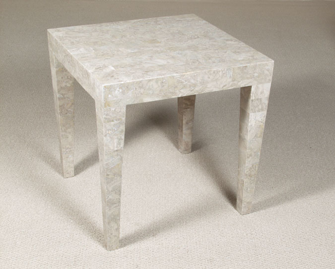 16-1456 - Cube Square Side Table, Cantor Stone