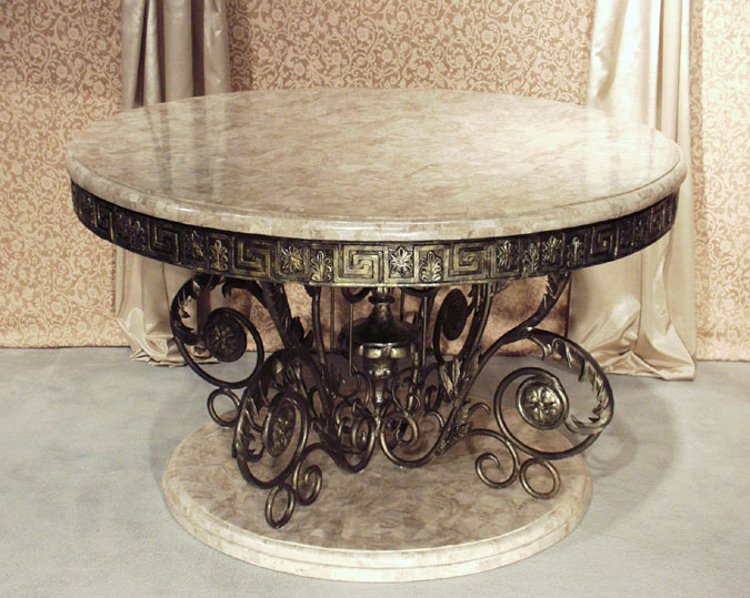 16-2999 - Grand Entryway Round Table, Cantor Stone