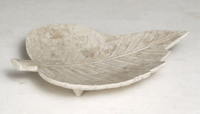 16-4200 - Decorative Leaf Plate, Cantor Stone