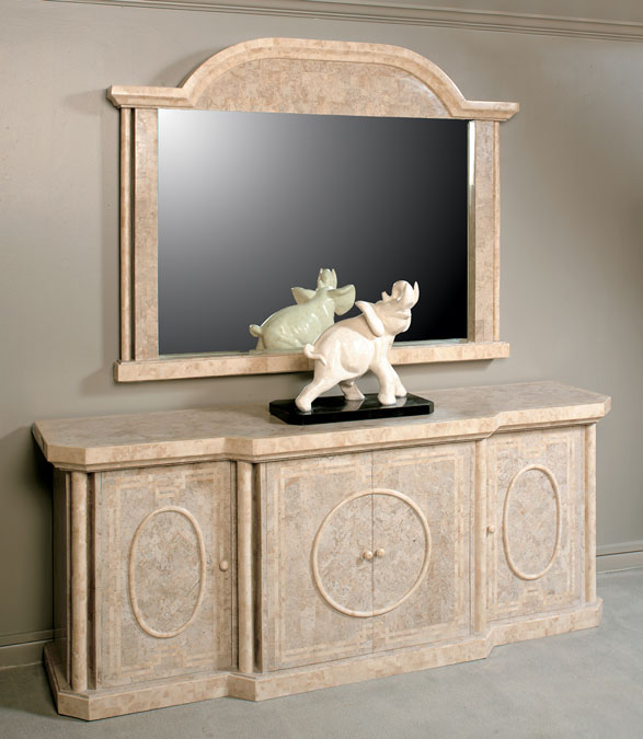 21-2800 - Imperial Buffet, Cantor Stone with Beige Fossil Stone