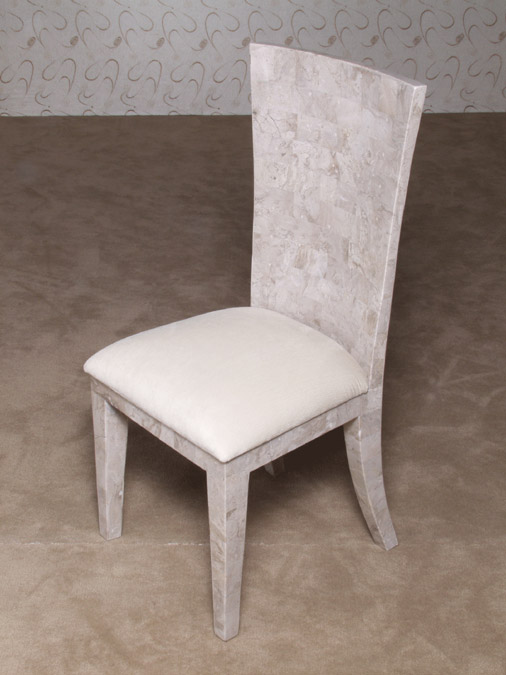 23-5020 - Polka Dots Chair, Cantor Stone with White Ivory Stone