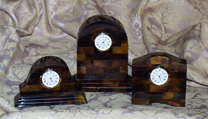 32-4003 - Edwardian Arch Clock -  Young Pen Shell
