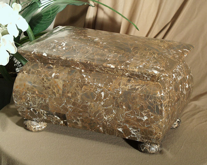 50-0113 - Regency III Lg.Tea Caddy - Snakeskin Stone