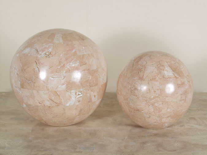 54-0042 - 7.5 In. Sphere - Light Peach Stone