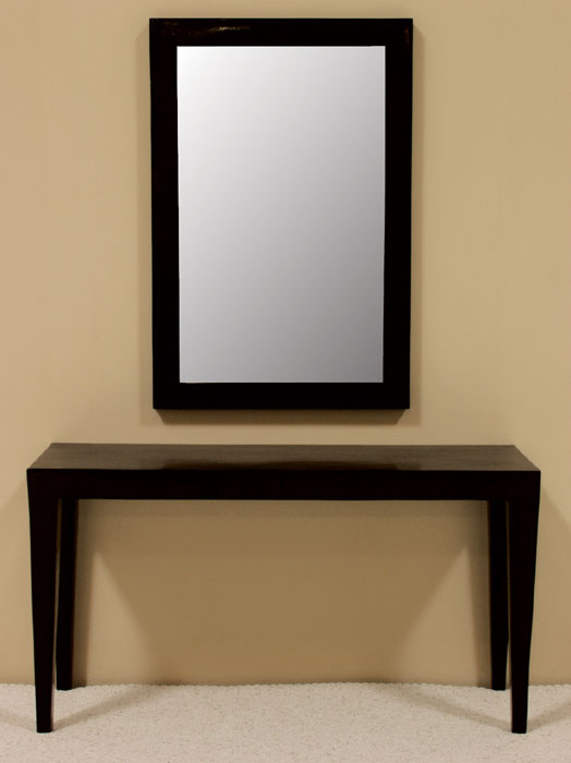 57-1459 - Cube Mirror Frame, Black Stone-with mirror