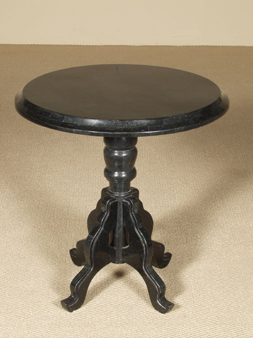 57-2109 - Cafe Side Table, Black Stone