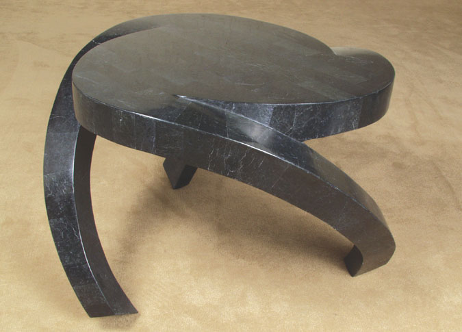 57-2552 - Hurricane Side Table, Black Stone
