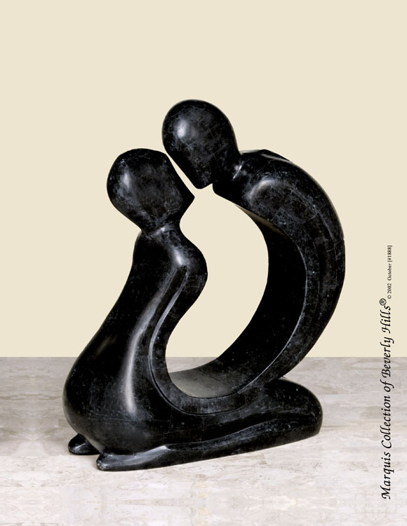 57-9523 - Romance Sculpture, Black Stone
