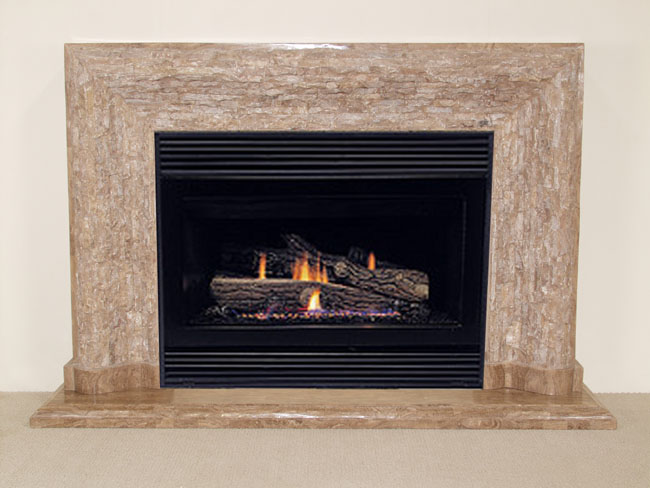 58-7816A - Biltmore Fireplace Surround - Mantel & Hearth, Rough/Smooth, Woodstone
