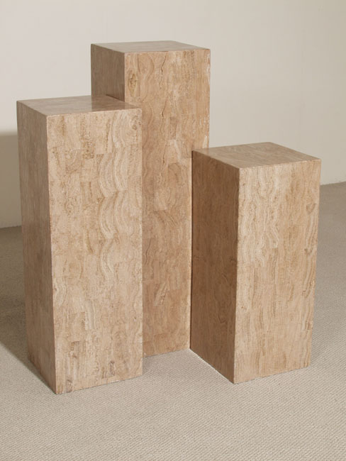 7-58-4-50-29 - 29 In. High Square, Smooth Pedestal, Woodstone