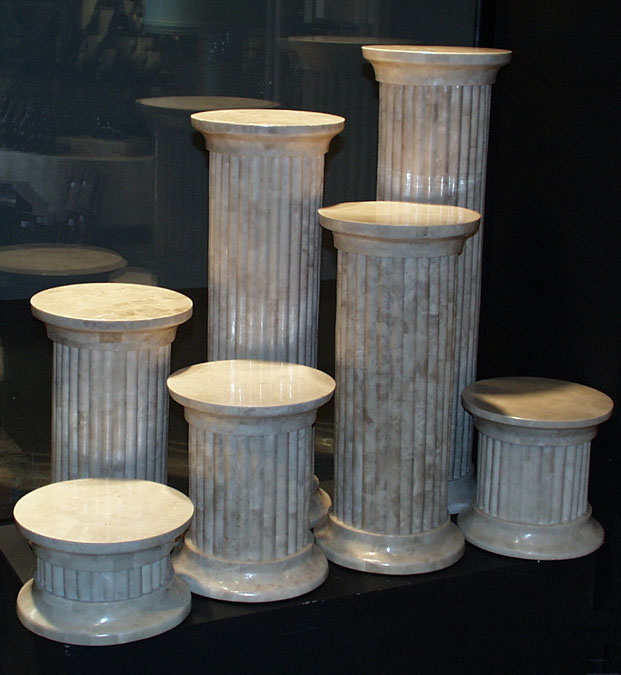 7-64-0-35-36 - 36 In. High Column Pedestal Beige Fossil