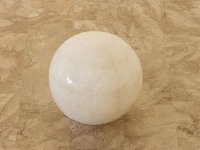 71-0040 - 3.5 Inch.  Sphere, White Ivory Stone