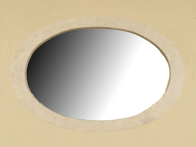 71-6633 - Classic Allure Mirror Frame, White Ivory Stone