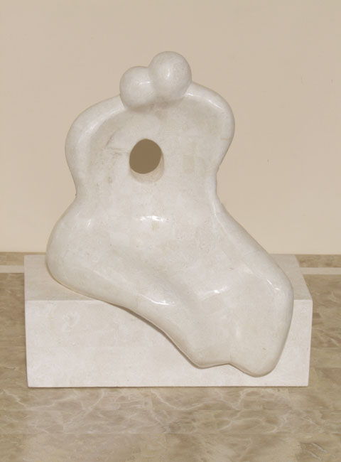 71-9518 - Cuddling Sculpture, White Ivory  Stone