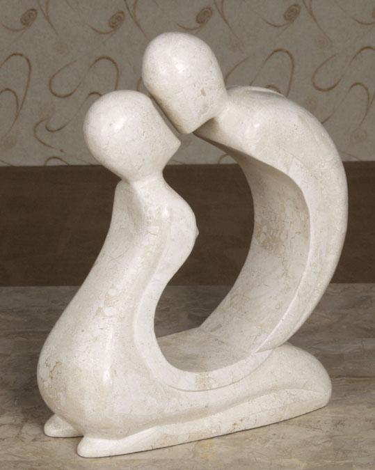 71-9523 - Romance Sculpture, White Ivory Stone