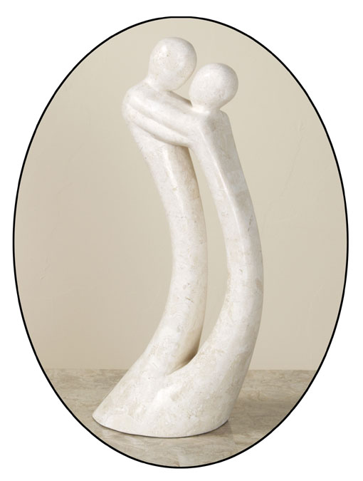 71-9569 - Tango Sculpture, White Ivory Stone