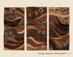 423-3468 - 'Oceans Insight' 3-Panel Wall Art, Natural Finishes